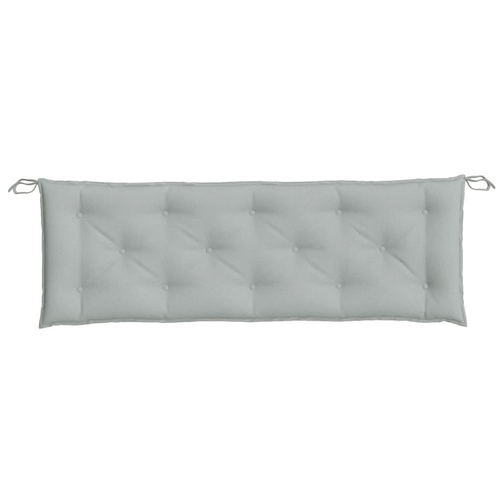 vidaXL Gartenbank-Auflagen 2 Stk. Melange Hellgrau 150x50x7 cm Stoff