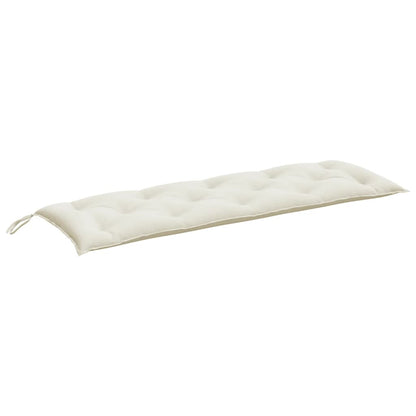 vidaXL Gartenbank-Auflagen 2 Stk. Melange Creme 150x50x7 cm Stoff