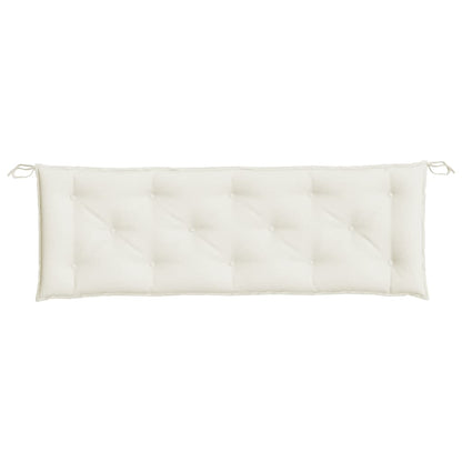 vidaXL Gartenbank-Auflagen 2 Stk. Melange Creme 150x50x7 cm Stoff