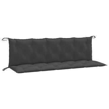 vidaXL Coussins de banc de jardin 2 pcs Mélange Anthracite 180x50x7 cm Tissu