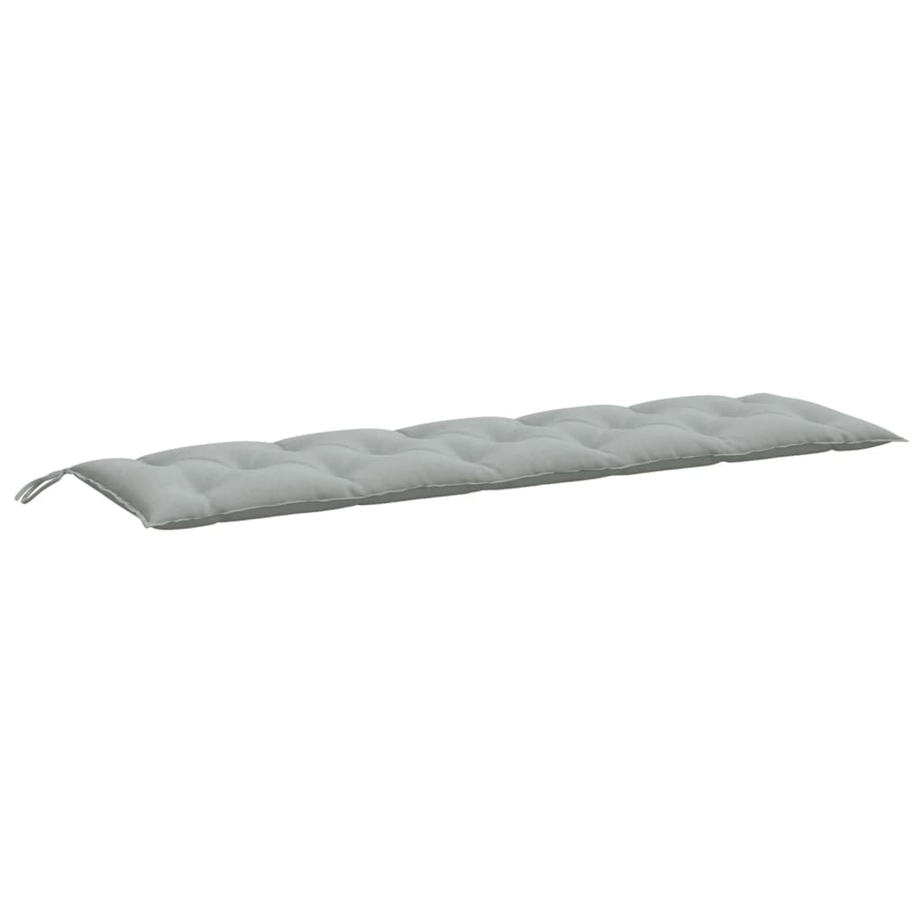vidaXL Coussins de banc de jardin 2 pcs Mélange Gris clair 180x50x7 cm Tissu