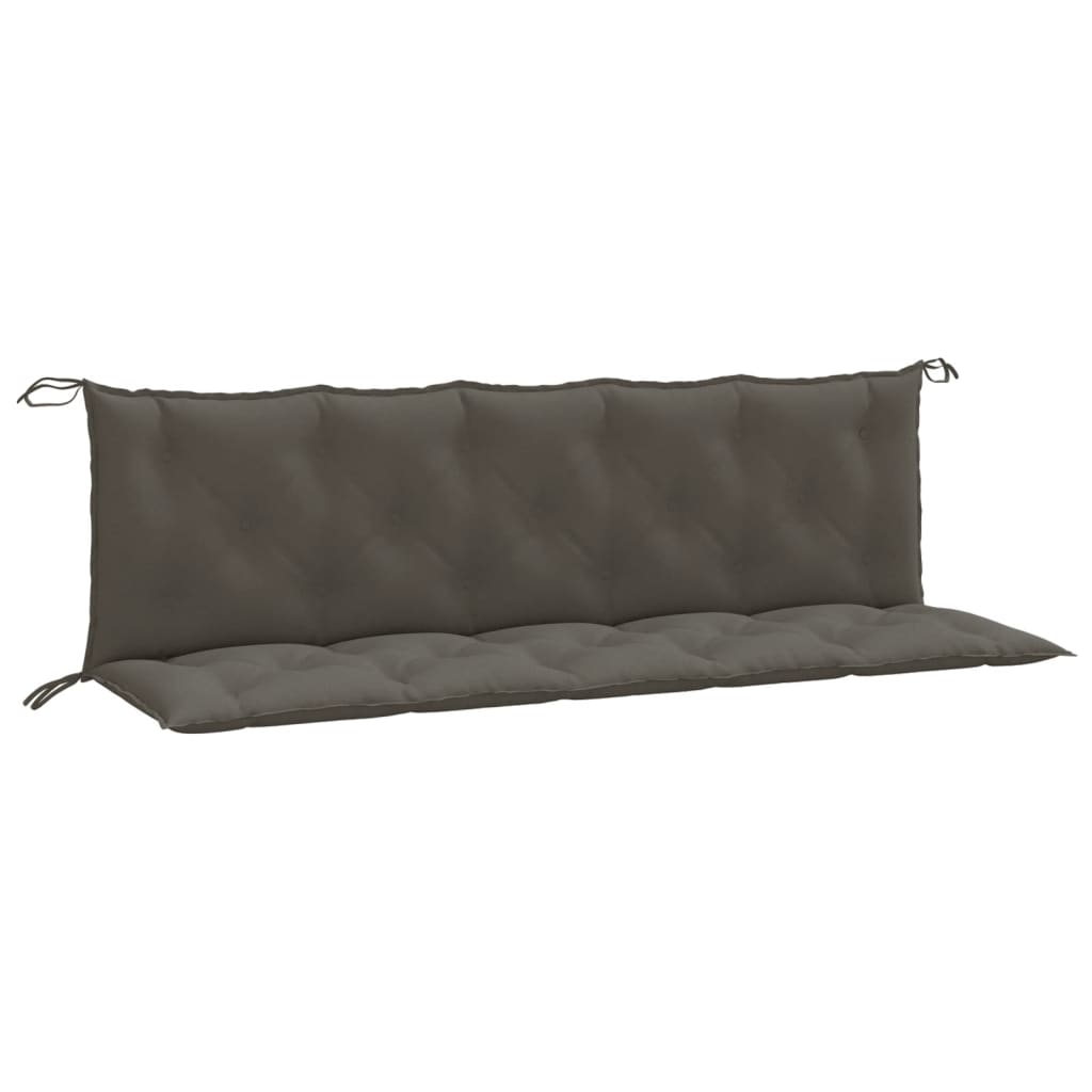 vidaXL Gartenbank-Auflagen 2 Stk. Melange Dunkelgrau 180x50x7 cm Stoff
