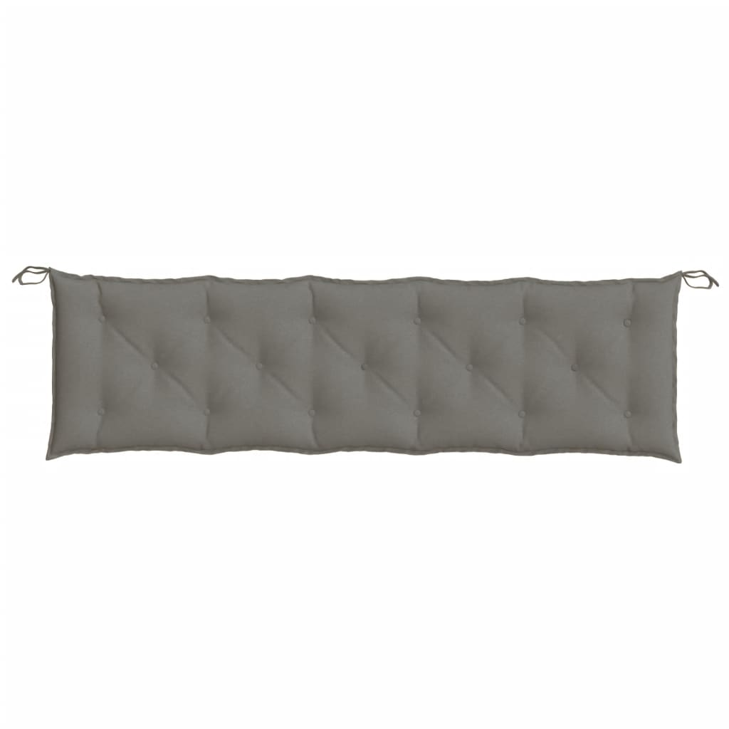 vidaXL Gartenbank-Auflagen 2 Stk. Melange Dunkelgrau 180x50x7 cm Stoff