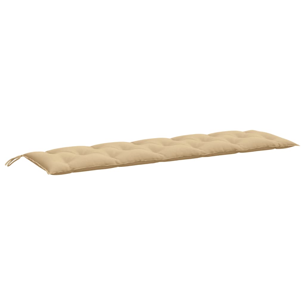 vidaXL Gartenbank-Auflagen 2 Stk. Melange Beige 180x50x7 cm Stoff