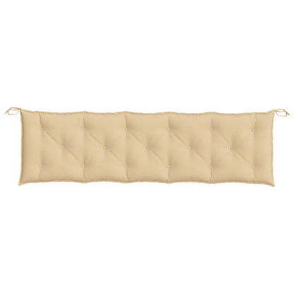 vidaXL Gartenbank-Auflagen 2 Stk. Melange Beige 180x50x7 cm Stoff