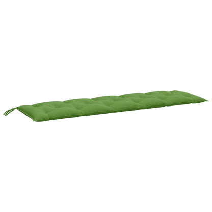 vidaXL Coussins pour banc de jardin 2 pcs. Vert chiné 180x50x7 cm Tissu