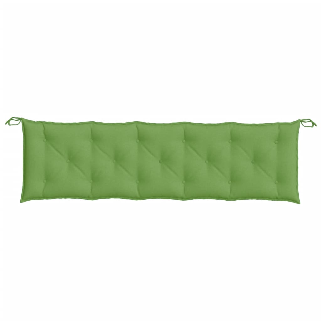 vidaXL Coussins pour banc de jardin 2 pcs. Vert chiné 180x50x7 cm Tissu