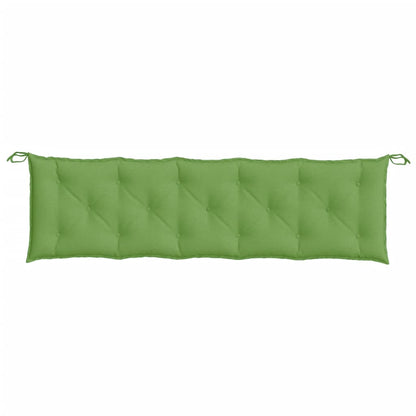 vidaXL Coussins pour banc de jardin 2 pcs. Vert chiné 180x50x7 cm Tissu