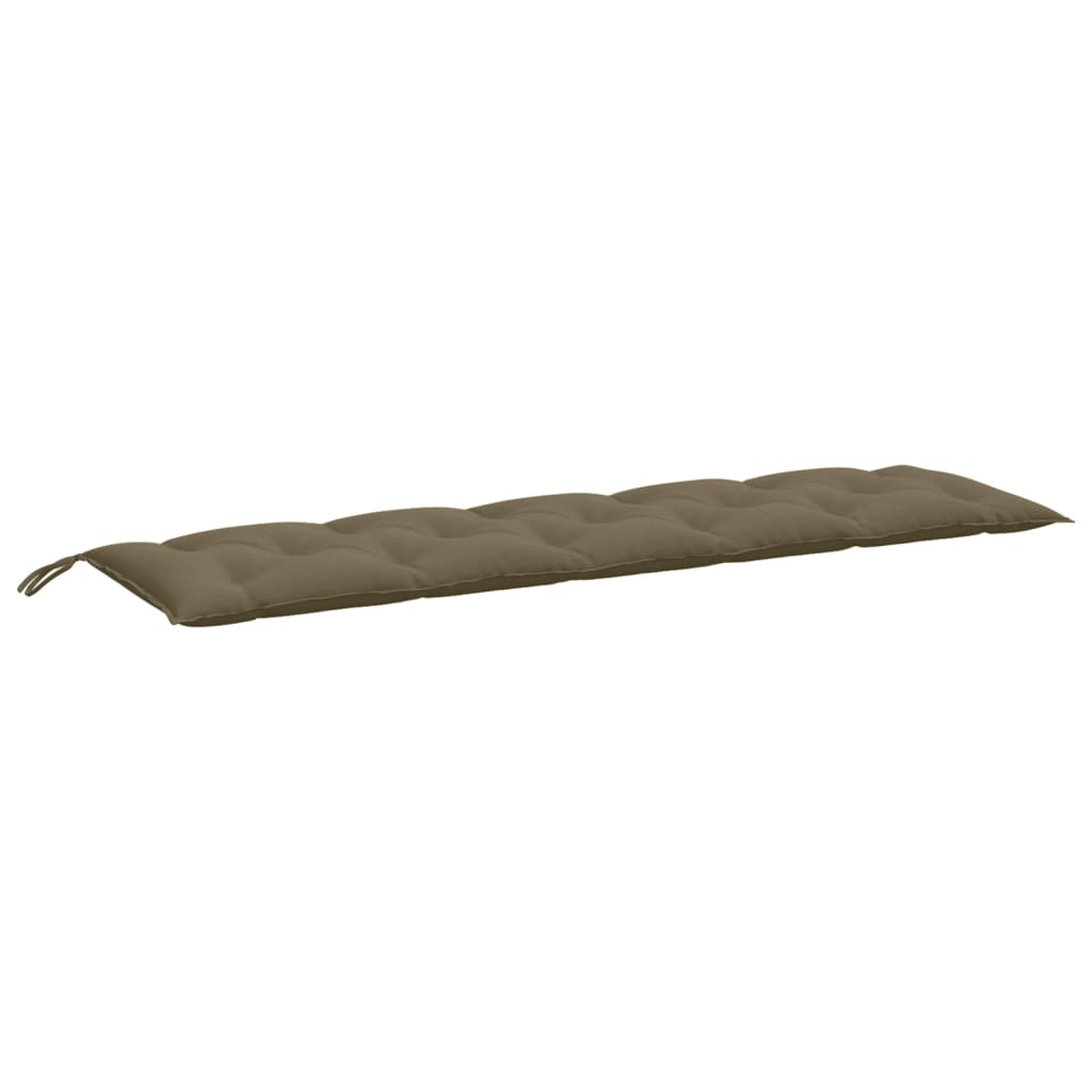 vidaXL Gartenbank-Auflagen 2 Stk. Melange Taupe 180x50x7 cm Stoff