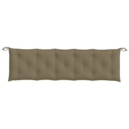 vidaXL Gartenbank-Auflagen 2 Stk. Melange Taupe 180x50x7 cm Stoff