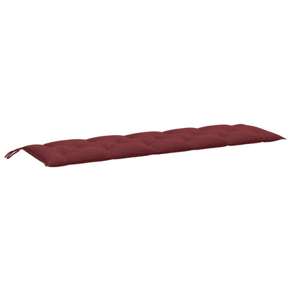 vidaXL Coussins de banc de jardin 2 pcs Mélange de couleurs Bordeau 180x50x7 cm Tissu