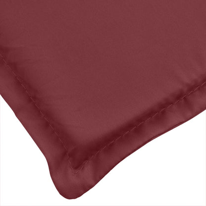 vidaXL Coussins de banc de jardin 2 pcs Mélange de couleurs Bordeau 180x50x7 cm Tissu