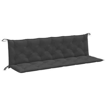 vidaXL Gartenbank-Auflagen 2 Stk. Melange Anthrazit 200x50x7 cm Stoff