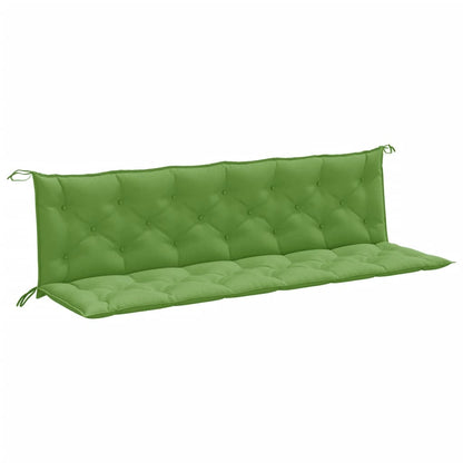vidaXL Gartenbank-Auflagen 2 Stk. Melange Grün 200x50x7 cm Stoff