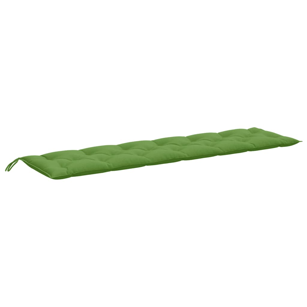 vidaXL Gartenbank-Auflagen 2 Stk. Melange Grün 200x50x7 cm Stoff
