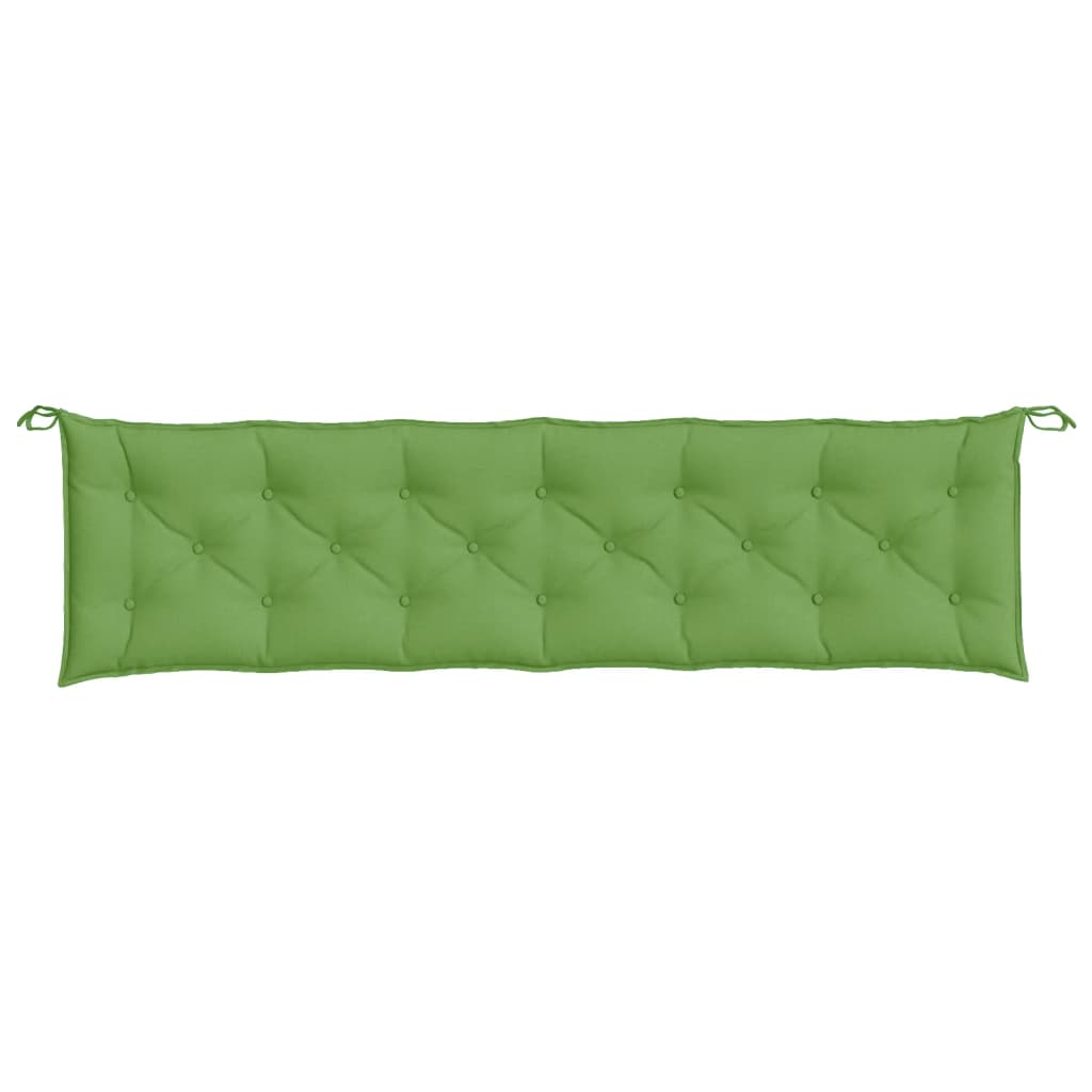 vidaXL Gartenbank-Auflagen 2 Stk. Melange Grün 200x50x7 cm Stoff