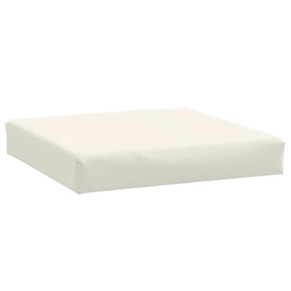 vidaXL Palettenkissen 2-tlg. Melange Creme Stoff