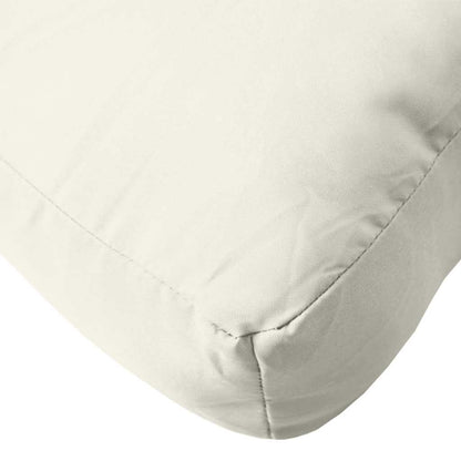 vidaXL Palettenkissen 2-tlg. Melange Creme Stoff