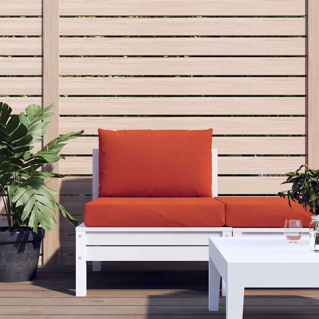 vidaXL Coussins de palette 2 pcs Rouge chiné Tissu