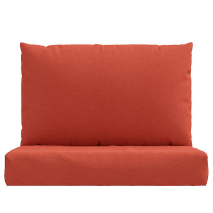 vidaXL Coussins de palette 2 pcs Rouge chiné Tissu