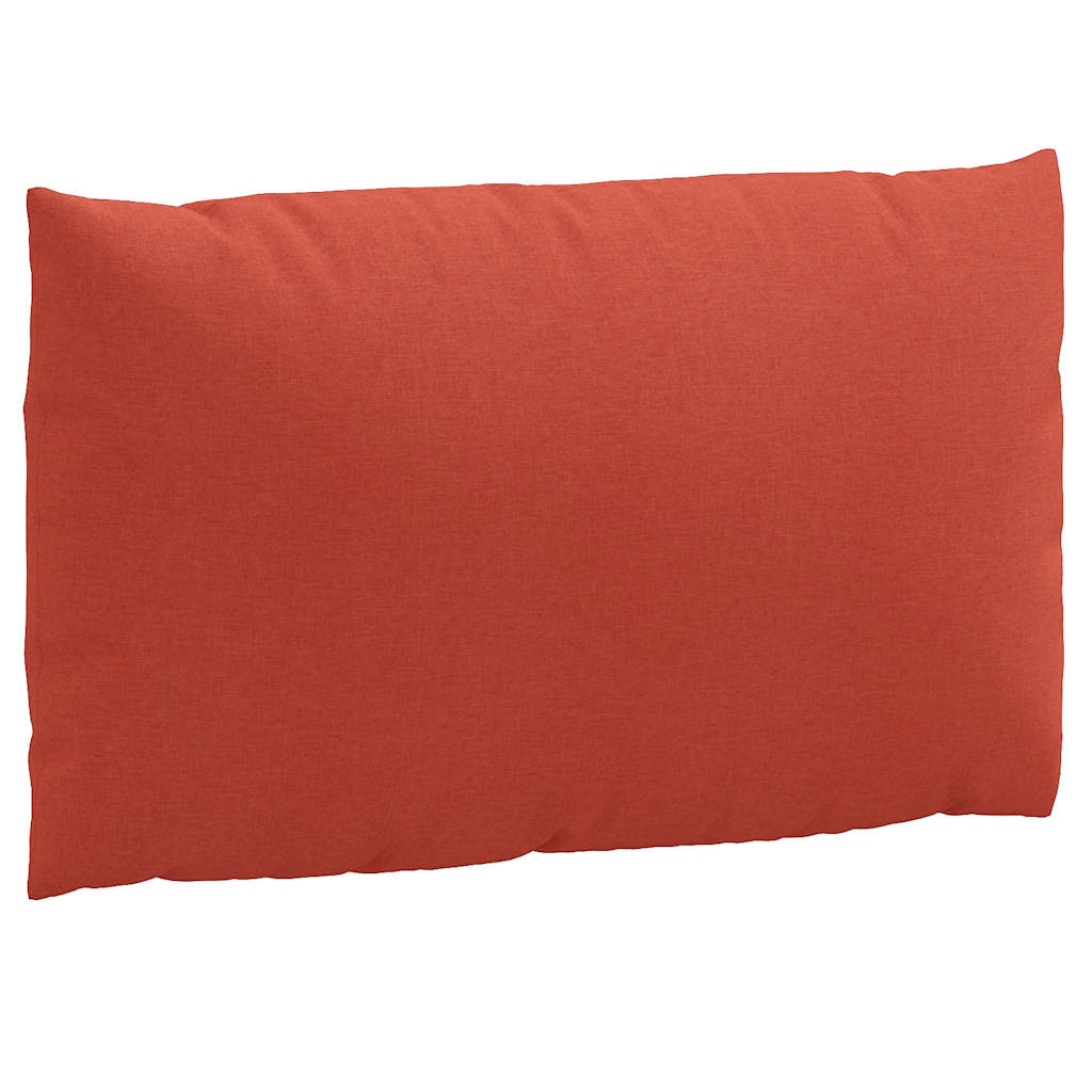 vidaXL Coussins de palette 2 pcs Rouge chiné Tissu