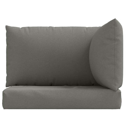 vidaXL Coussins de palette 3 pcs. Tissu chiné gris foncé