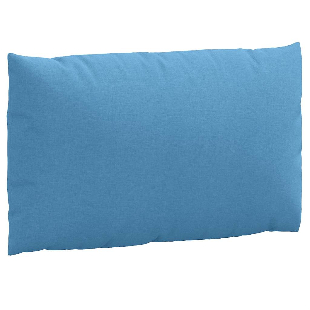 vidaXL Palettenkissen 3-tlg. Melange Blau Stoff