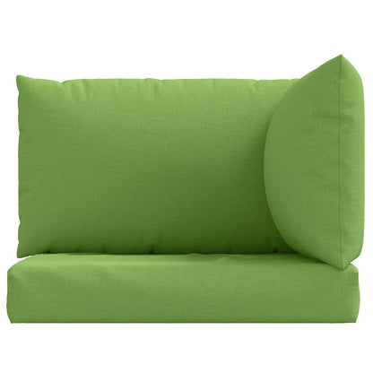 vidaXL Coussins de palette 3 pcs. Tissu vert mélangé