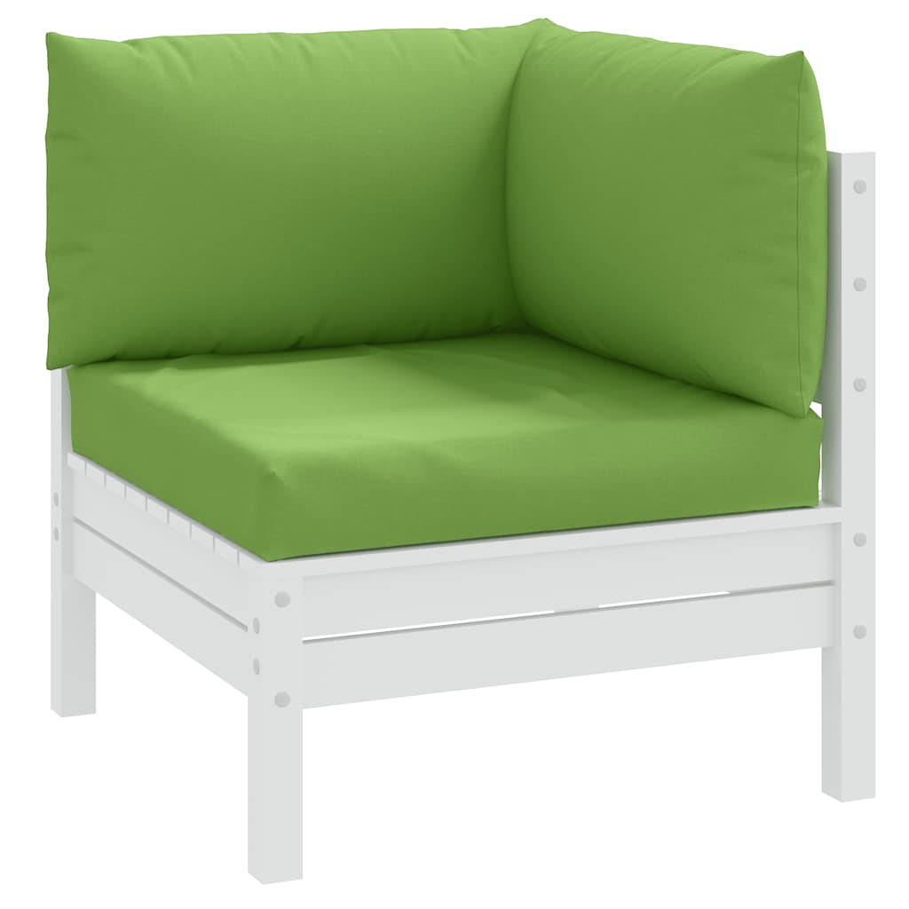 vidaXL Coussins de palette 3 pcs. Tissu vert mélangé
