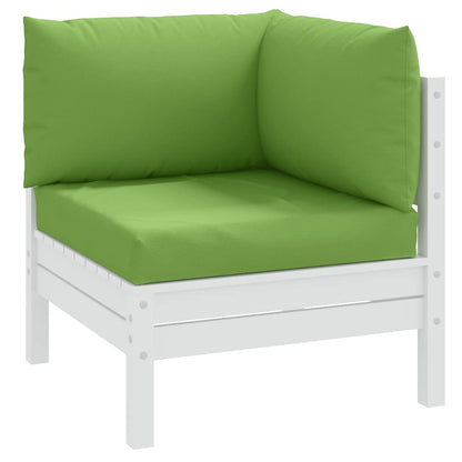 vidaXL Coussins de palette 3 pcs. Tissu vert mélangé