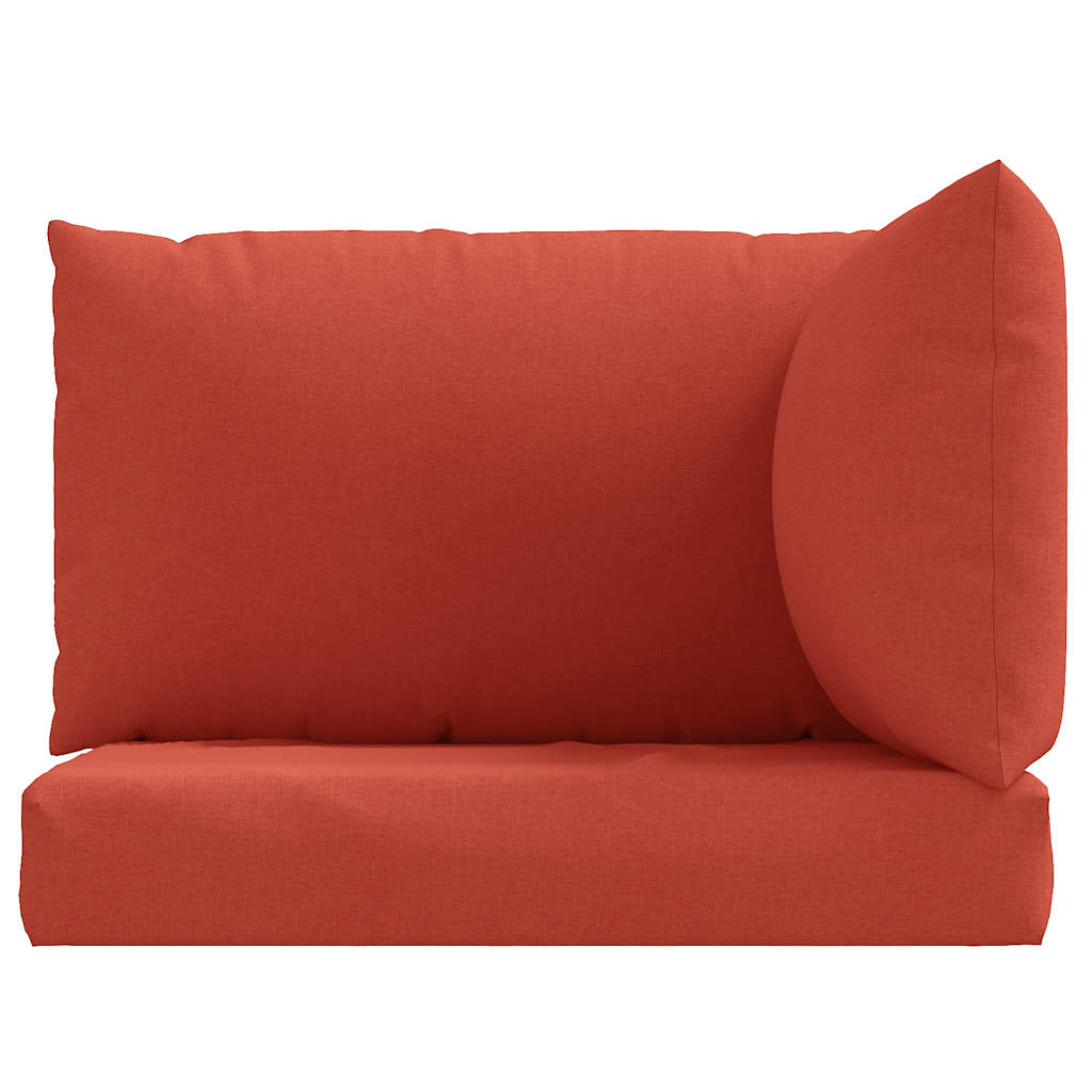 vidaXL Palettenkissen 3-tlg. Melange Rot Stoff