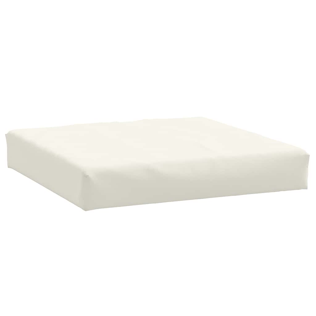 vidaXL Coussin de palette Mélange Crème 60x60x9,5 cm Tissu