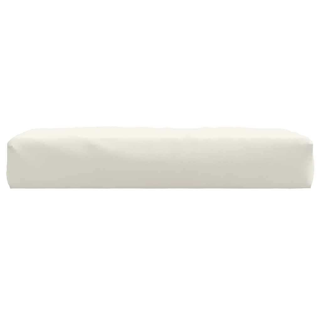 vidaXL Coussin de palette Mélange Crème 60x60x9,5 cm Tissu