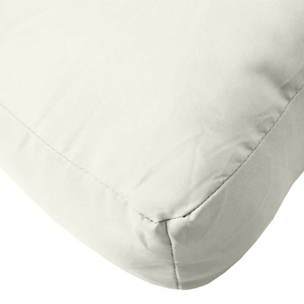 vidaXL Coussin de palette Mélange Crème 60x60x9,5 cm Tissu