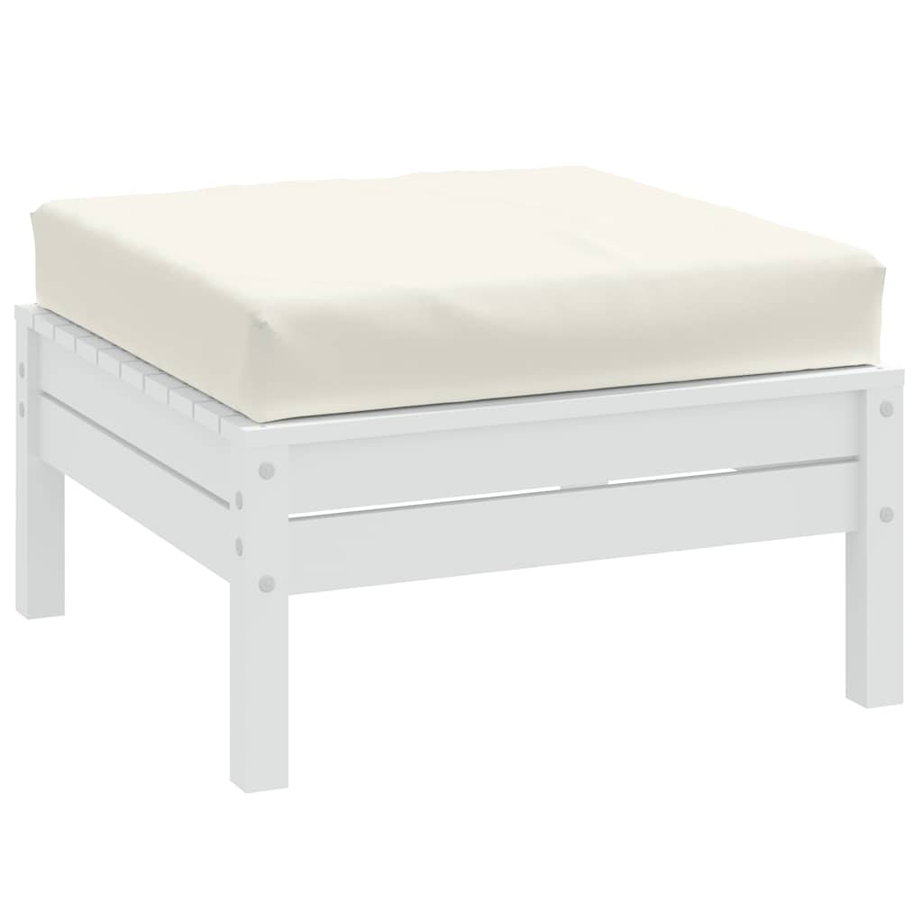 vidaXL Coussin de palette Mélange Crème 60x60x9,5 cm Tissu