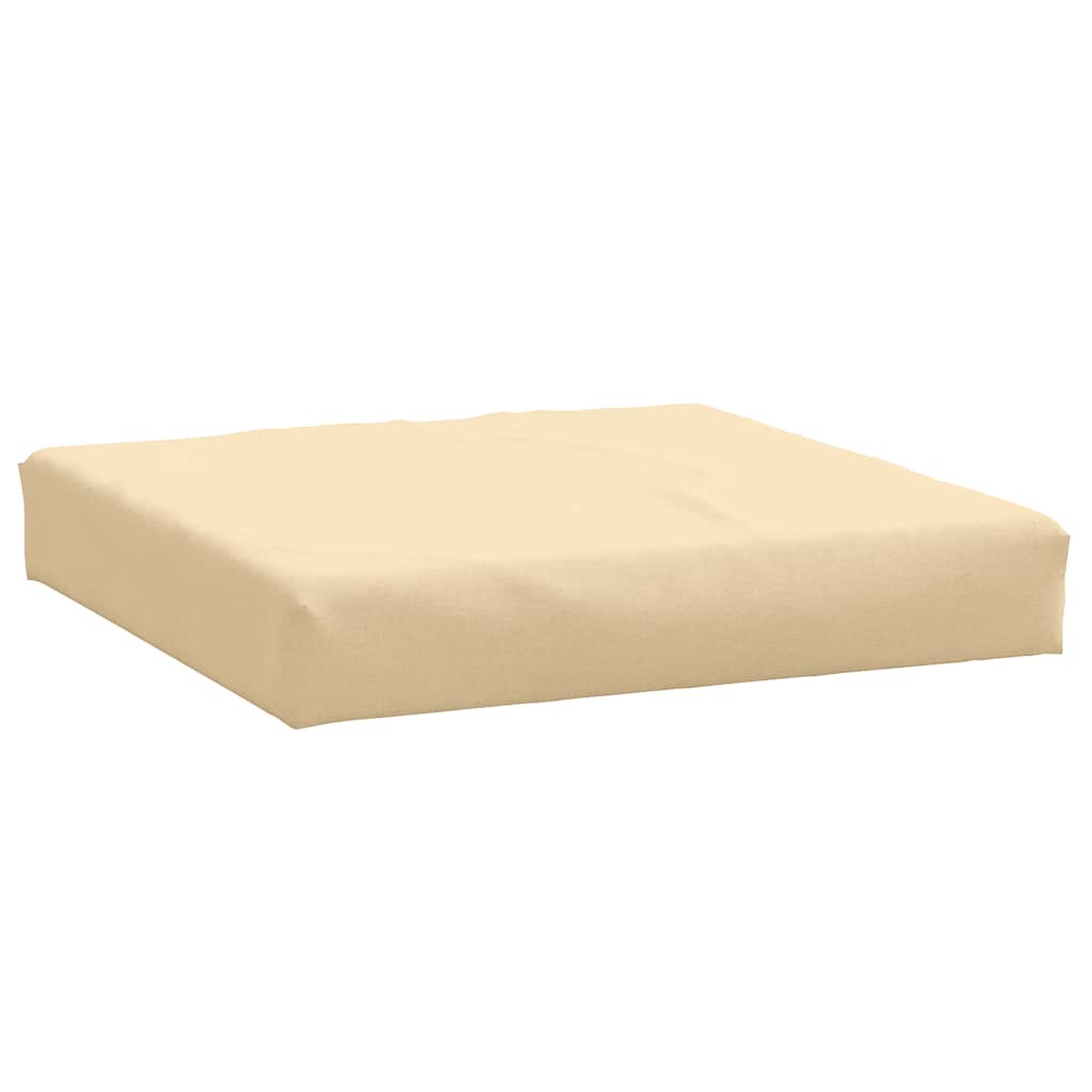 vidaXL Palettenkissen Melange Beige 60x60x9,5 cm Stoff