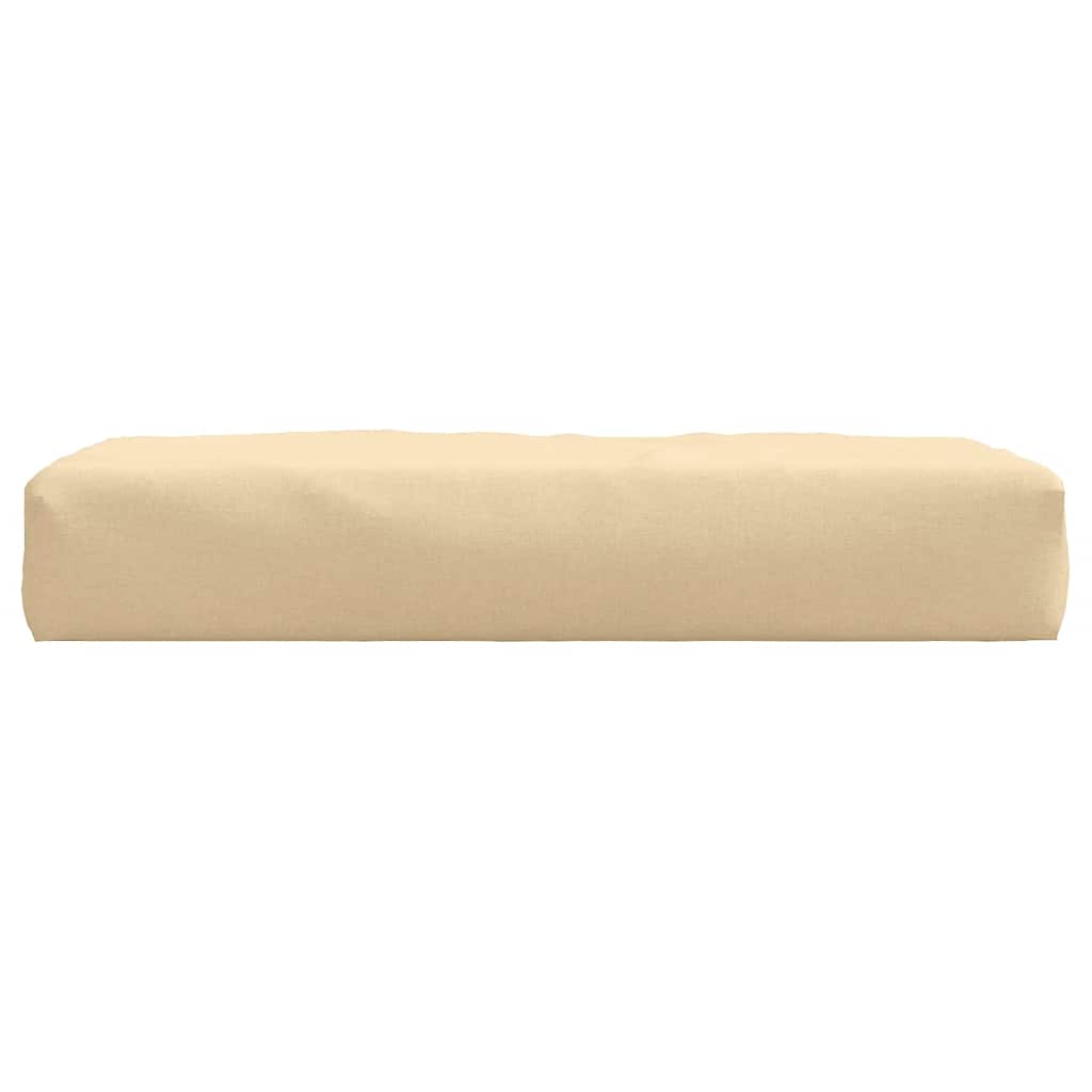 vidaXL Palettenkissen Melange Beige 60x60x9,5 cm Stoff