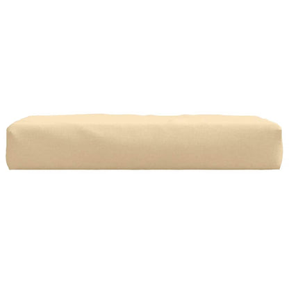 vidaXL Palettenkissen Melange Beige 60x60x9,5 cm Stoff