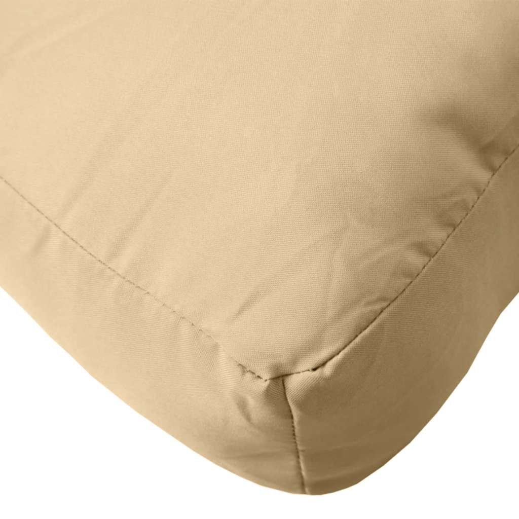 vidaXL Palettenkissen Melange Beige 60x60x9,5 cm Stoff