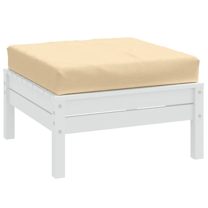 vidaXL Palettenkissen Melange Beige 60x60x9,5 cm Stoff