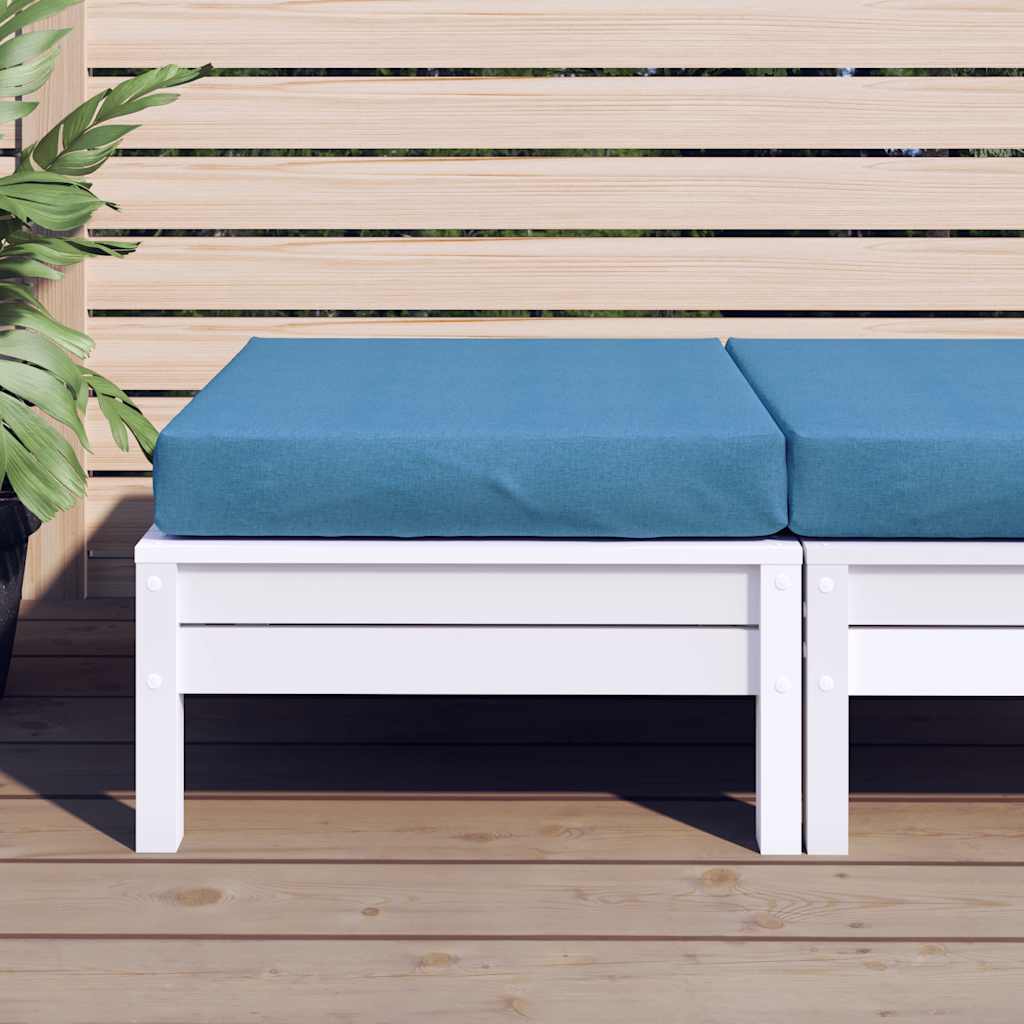 vidaXL Palettenkissen Melange Blau 60x60x9,5 cm Stoff