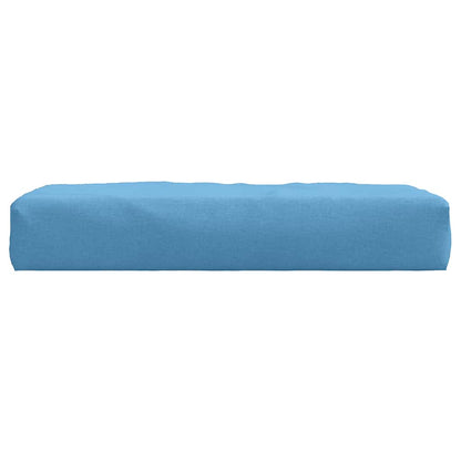 vidaXL Palettenkissen Melange Blau 60x60x9,5 cm Stoff