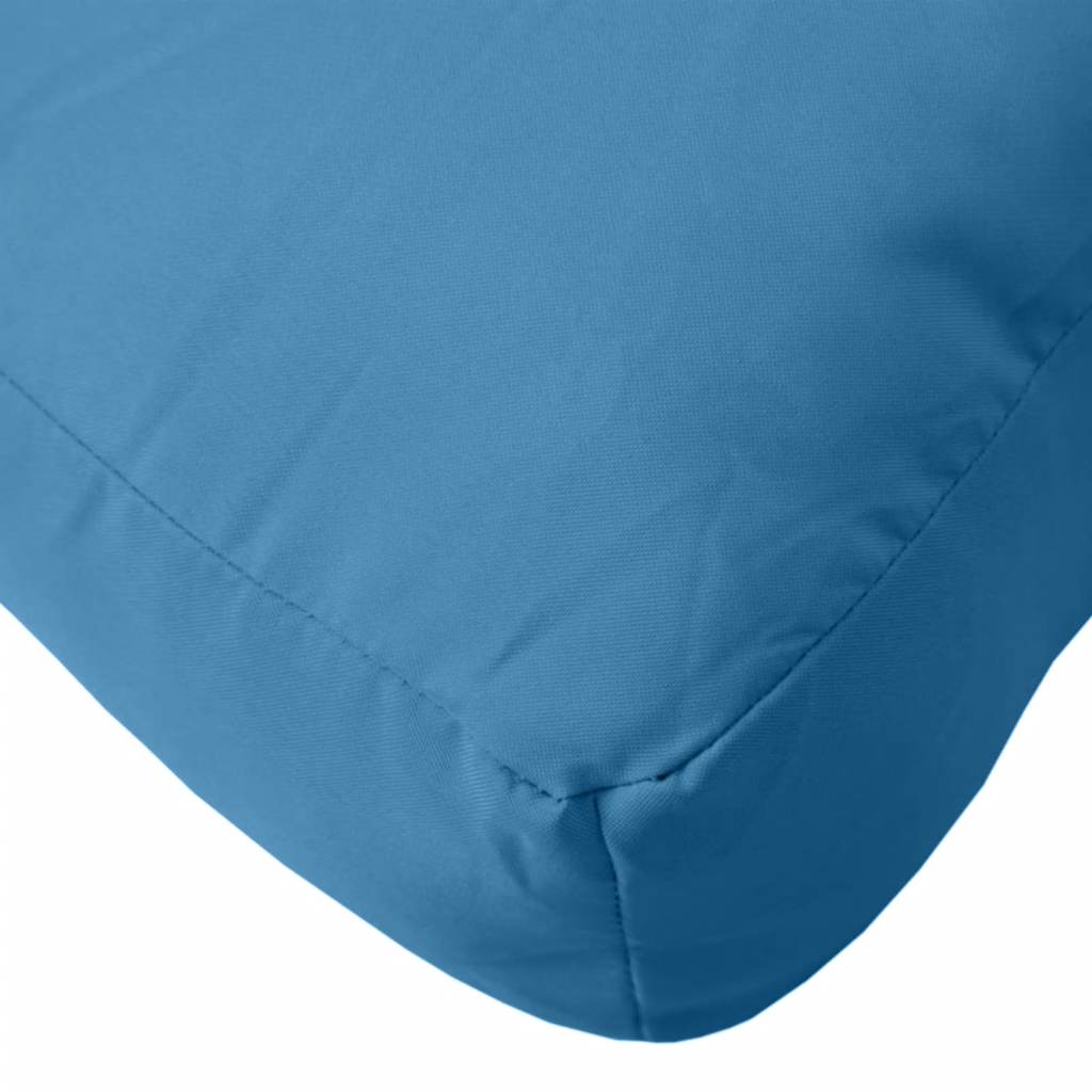 vidaXL Palettenkissen Melange Blau 60x60x9,5 cm Stoff