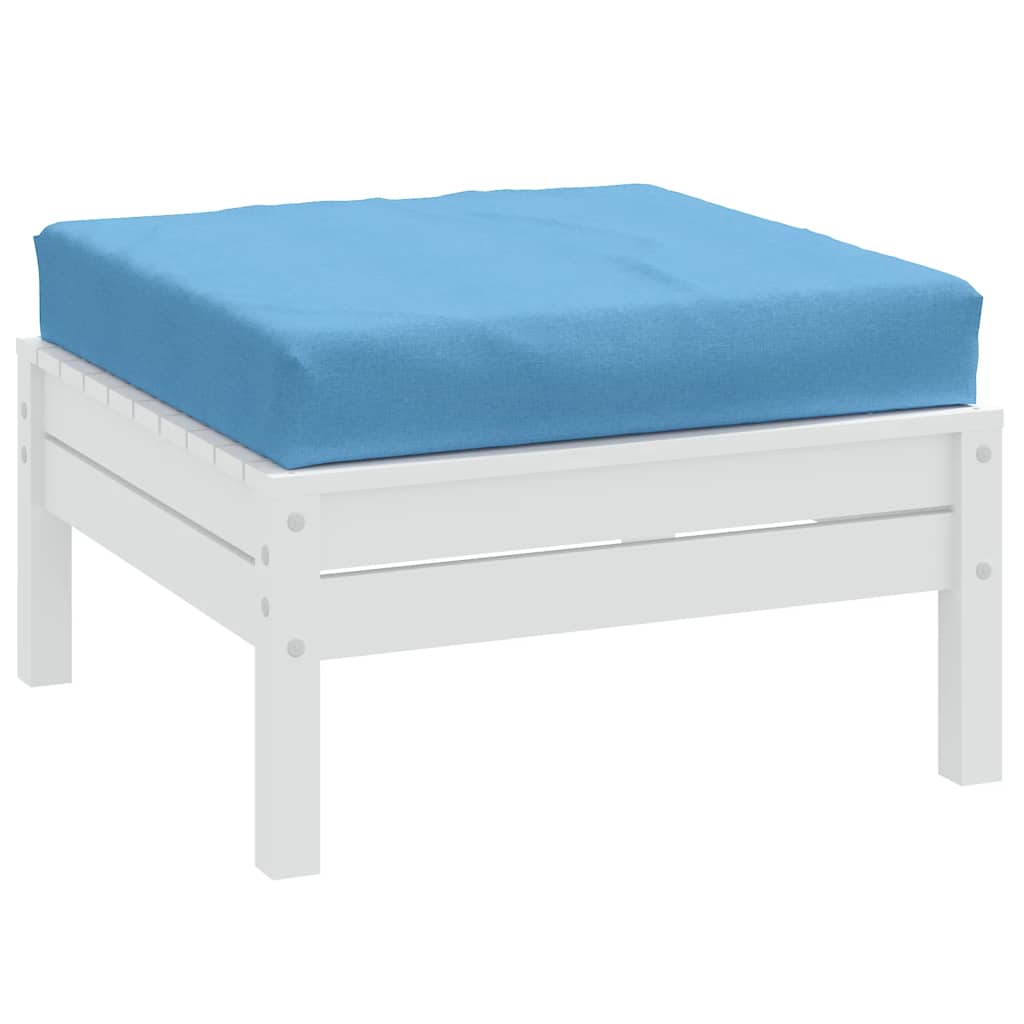 vidaXL Palettenkissen Melange Blau 60x60x9,5 cm Stoff