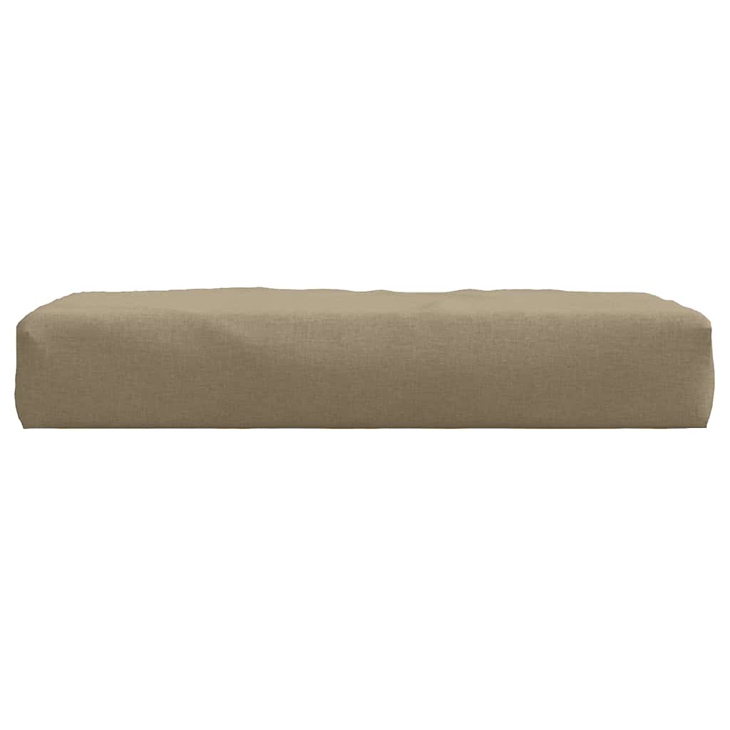 vidaXL Palettenkissen Melange Taupe 60x60x9,5 cm Stoff