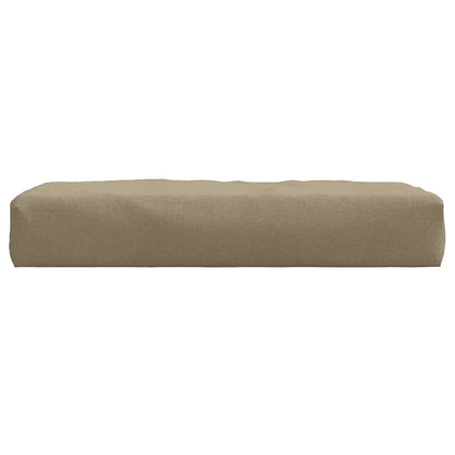 vidaXL Palettenkissen Melange Taupe 60x60x9,5 cm Stoff