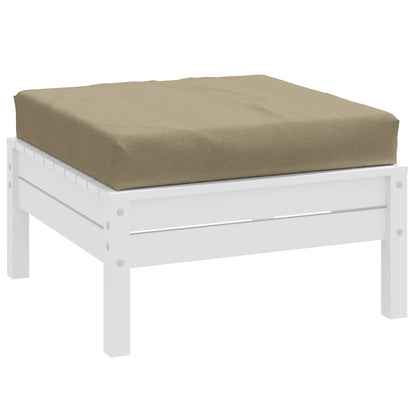 vidaXL Palettenkissen Melange Taupe 60x60x9,5 cm Stoff