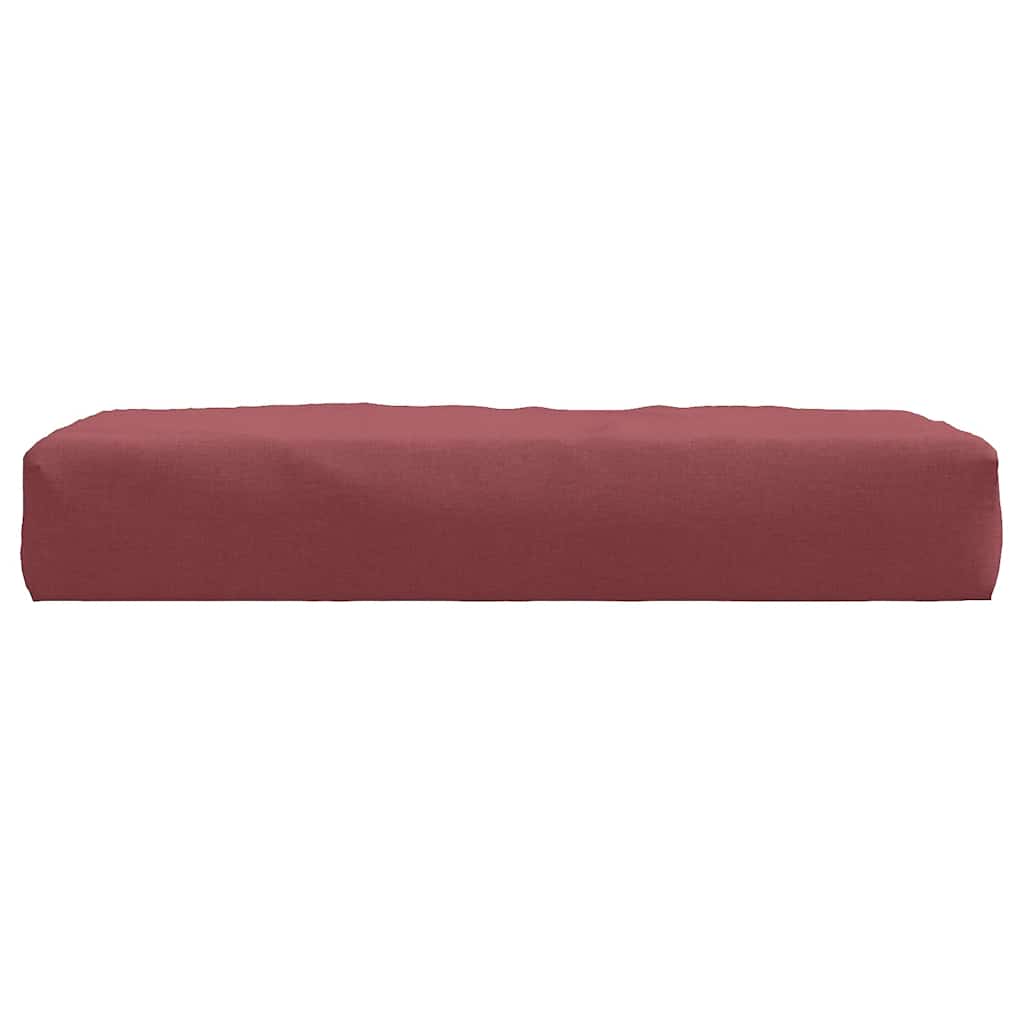 vidaXL Coussin de palette Melange Rouge vin 60x60x9,5 cm Tissu