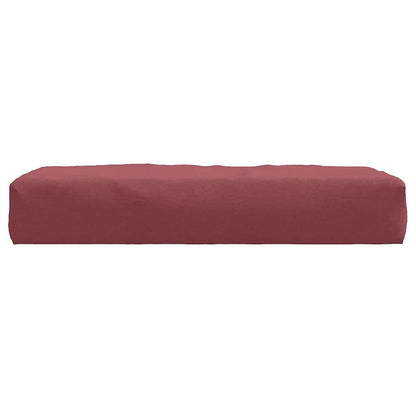 vidaXL Coussin de palette Melange Rouge vin 60x60x9,5 cm Tissu