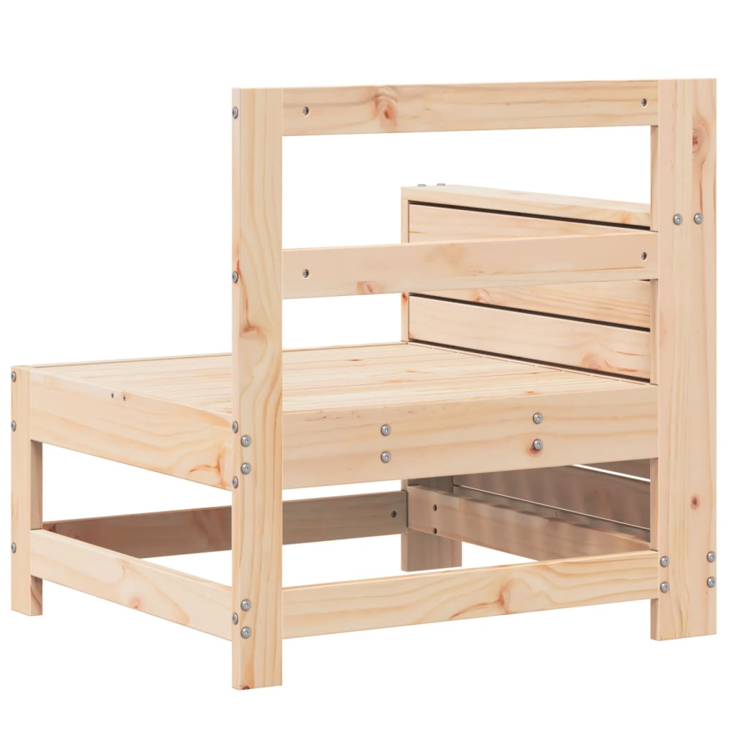 vidaXL Gartensofa mit Armlehne und Beistelltisch Massivholz Kiefer